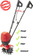 Mantis Electric Tiller Garden Care Package 