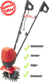 Mantis Electric Tiller / Cultivator Lawn Care Package 