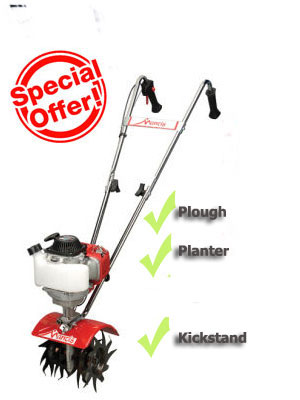 Mantis Petrol 4 stroke Tiller / Cultivator Garden Package